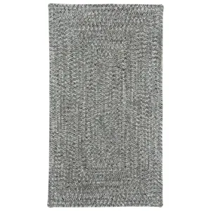 Sea Glass Smoky Quartz Concentric Rectangle Rug - 8\' x 11\'