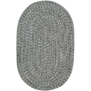 Sea Glass Smoky Quartz Oval Rug