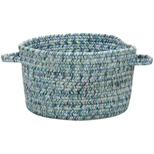 Sea Glass Ocean Blue 16" Basket