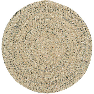 Sea Glass Shell Round Rug