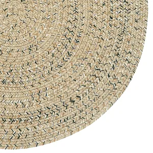 Sea Glass Shell Round Rug - 3\' x 3\'