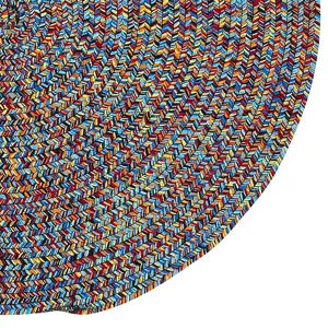 Sea Glass Fiesta Bright Multi Round Rug - 3\' x 3\'