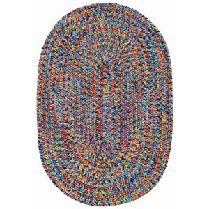 Sea Glass Fiesta Bright Multi Oval Rug