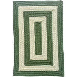 Timeless Avocado Concentric Rectangle Rug