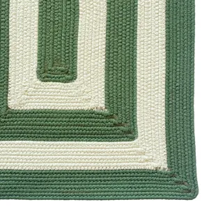 Timeless Avocado Concentric Rectangle Rug - 9\'2\" x 13\'2\"