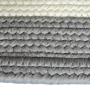 Timeless Gray Concentric Rectangle Rug - 5\' x 8\'