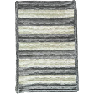 Timeless Gray Cross Sewn Rectangle Rug