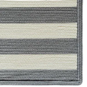 Timeless Gray Cross Sewn Rectangle Rug - 4\' x 6\'