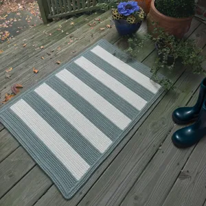 Timeless Spa Blue Cross Sewn Rectangle Rug - 11\'4\" x 14\'4\"