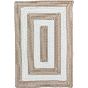 Timeless Camel Concentric Rectangle Rug