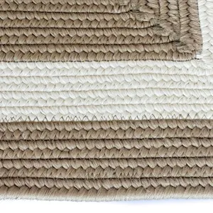 Timeless Camel Concentric Rectangle Rug - 5\'6\" x 5\'6\"