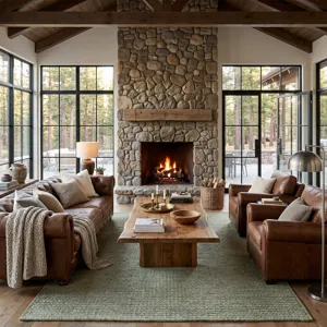 Litchfield Ecru Cross Sewn Rectangle Rug - 4\' x 6\'