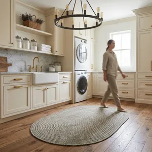 Litchfield Cobblestone Oval Rug - 11\'4\" x 14\'4\"