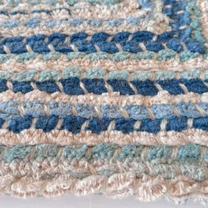 Crafted Seafoam Concentric Rectangle Rug - 11\'4\" x 14\'4\"