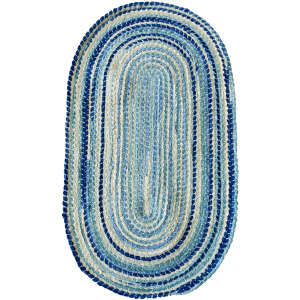 Crafted Seafoam Oval Rug