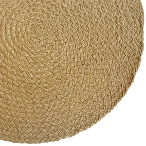 Terra Harvest Natural Round Rug - 3\' x 3\'