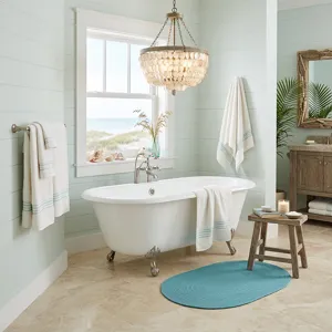 Shoreline Seafoam Oval Rug - 11\'4\" x 14\'4\"