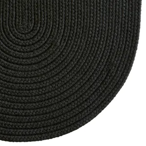 Shoreline Black Oval Rug - 5\' x 8\'