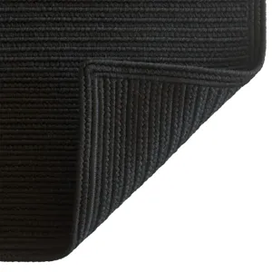 Shoreline Black Cross Sewn Rectangle Rug - 5\'6\" x 5\'6\"