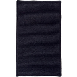 Shoreline Black Cross Sewn Rectangle Rug