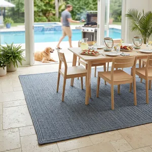 Shoreline Harbor Cross Sewn Rectangle Rug - 5\'6\" x 5\'6\"