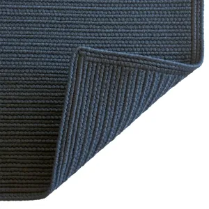 Shoreline Navy Cross Sewn Rectangle Rug - 5\'6\" x 5\'6\"
