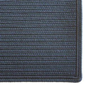 Shoreline Navy Cross Sewn Rectangle Rug - 5\'6\" x 5\'6\"