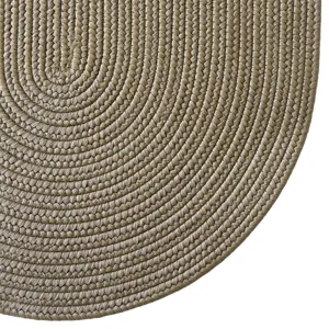 Shoreline Khaki Oval Rug - 8\' x 11\'