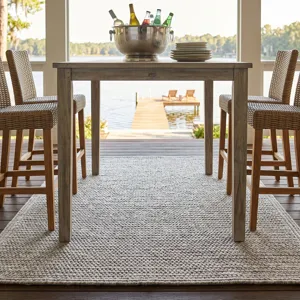 Shoreline Khaki Cross Sewn Rectangle Rug - 7\'6\" x 7\'6\"