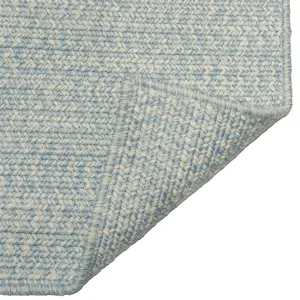 Beach Barn Tweed Baby Blue Cross Sewn Rectangle Rug - 9\'2\" x 13\'2\"