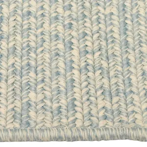 Beach Barn Tweed Baby Blue Cross Sewn Rectangle Rug - 9\'2\" x 13\'2\"