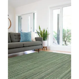 Worthington Seafoam Vertical Stripe Rectangle Rug - 8\' x 11\'