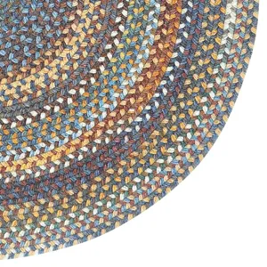 American Legacy Slate Blue Round Rug - 1\'3\" x 1\'3\"