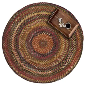 American Legacy Antique Multi Round Rug - 1\'3\" x 1\'3\"