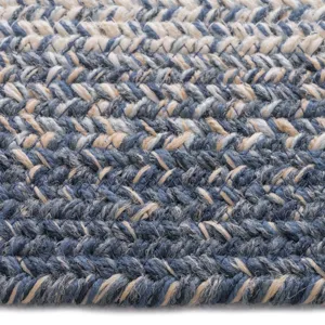 Sturbridge Lake Blue Concentric Rectangle Rug - 9\'6\" x 9\'6\"