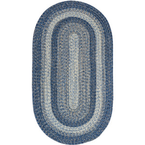 Sturbridge Lake Blue Oval Rug