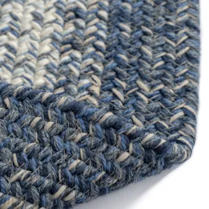 Sturbridge Lake Blue Oval Rug - 5\' x 8\'