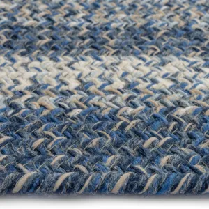 Sturbridge Lake Blue Oval Rug - 5\' x 8\'