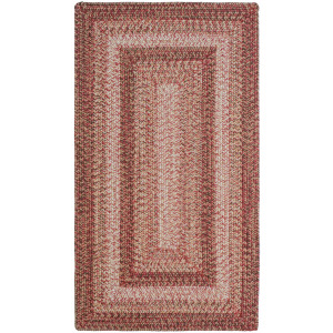 Sturbridge Maple Red Concentric Rectangle Rug
