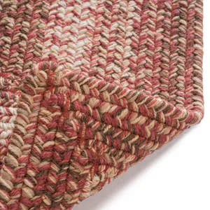 Sturbridge Maple Red Concentric Rectangle Rug - 7\' x 9\'