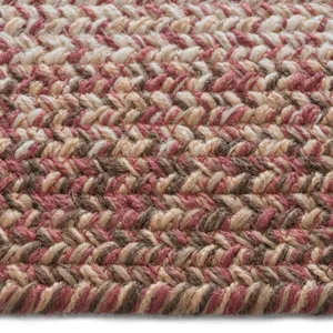 Sturbridge Maple Red Concentric Rectangle Rug - 7\' x 9\'