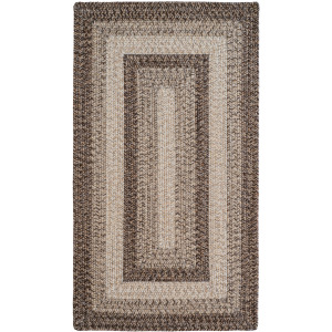 Sturbridge Berkshire Brown Concentric Rectangle Rug