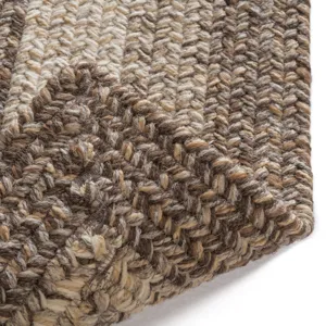 Sturbridge Berkshire Brown Concentric Rectangle Rug - 9\'6\" x 9\'6\"