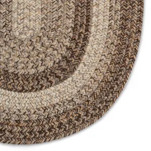 Sturbridge Berkshire Brown Oval Rug - 3\' x 5\'