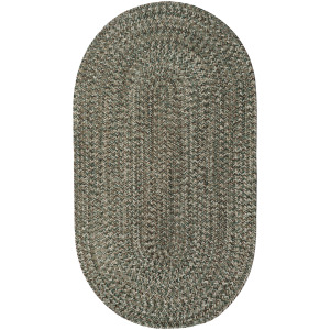 Stockton Medium Green Oval Rug