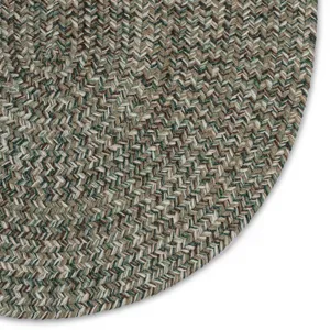 Stockton Medium Green Oval Rug - 7\' x 9\'