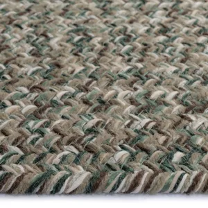 Stockton Medium Green Oval Rug - 7\' x 9\'