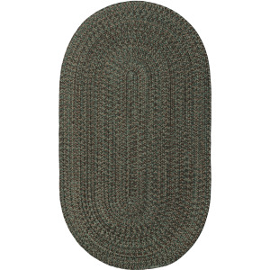 Stockton Dark Green Oval Rug