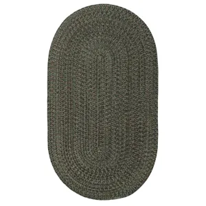 Stockton Dark Green Oval Rug