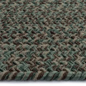 Stockton Dark Green Oval Rug - 7\' x 9\'